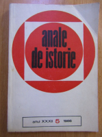 Anticariat: Revista Anale de Istorie, anul XXXII, nr. 5, 1986