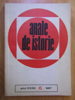 Anticariat: Revista Anale de Istorie, anul XXXIII, nr. 6, 1987