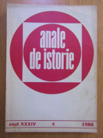 Anticariat: Revista Anale de istorie, anul XXXIV, nr. 5, 1988