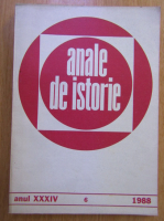 Anticariat: Revista Anale de istorie, anul XXXIV, nr. 6, 1988
