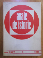 Anticariat: Revista Anale de Istorie, anul XXXV, nr. 5, 1989