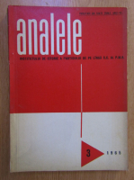 Anticariat: Revista Analele Institutului de Istorie a Partidului de pe langa C.C. al P.M.R, nr. 3, 1965