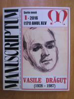 Anticariat: Revista Manuscriptum, anul XLV, nr. 1, 2016