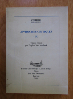 Emil Cioran - Approches critiques (volumul 9)