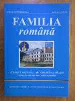 Anticariat: Revista Familia Romana, anul 15, nr. 2-3, aprilie-septembrie 2014