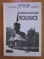 Anticariat: Revista Orizonturi Teologice, anul III, nr. 4, octombrie-decembrie 2002
