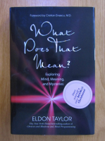 Eldon Taylor - What Does That Mean?