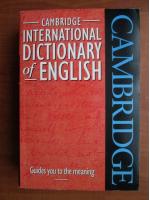 Cambridge. International dictionary of english