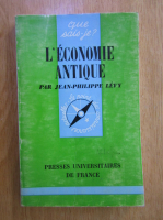 Jean Philippe Levy - L'economie antique