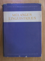 Anticariat: Melanges linguistiques