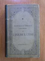 Morceaux choisis des Peres de l'Eglise latine