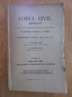 Anticariat: C. Hamangiu, N. Georgean - Codul civil adnotat (volumul 2)