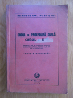 Anticariat: Codul de Procedura Civila Carol al II-lea (1940)