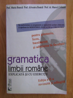 Maria Boatca, Silvestru Boatca, Marcel Crihana - Gramatica limbii romane explicata si cu exercitii