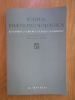 Studia Phaenomenologica. Romanian journal for phenomenology (volumul 2, nr. 3-4, 2002)