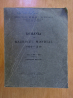 Romania in Razboiul Mondial 1916-1919, volumul 3, partea 1. Capitolele XX-XXIV