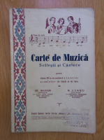 Gr. Magiari - Carte de muzica. Solfegii si cantece pentru clasa III-a secundara a tuturor scoalelor de baeti si de fete