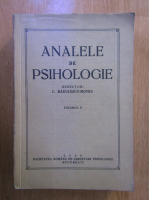 C. Radulescu Motru - Analele de psihologie