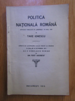 Take Ionescu - Politica Nationala Romana