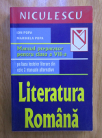 Anticariat: Ion Popa, Marinela Popa - Literatura romana. Manual preparator pentru clasa a VII-a