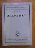 Lucian Blaga - Orizont si stil (editie anastatica 1936)