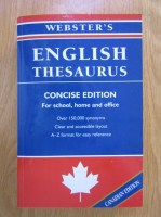 Anticariat: Webster's english thesaurus. Canadian edition