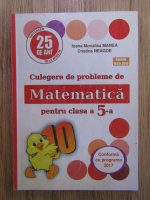 Ioana Monalisa Manea, Cristina Neagoe - Culegere de probleme de matematica pentru clasa a V-a
