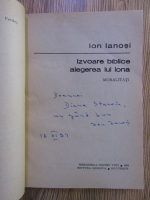 Anticariat: Ion Ianosi - Izvoare biblice (cu autograful autorului)