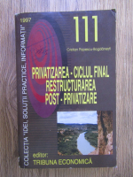 Cristian Popescu-Bogdanesti - Privatizarea: ciclul final. Restructurarea post-privatizare