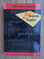 Hot words, hot topics. Math user's handbook