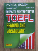 Elizabeth Davy - Exercitii pentru testul TOEFL, reading and vocabulary