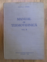 Ioan Vladea - Manual de termotehnica (volumul 2)