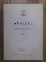 Anticariat: Analele Academiei Romane, seria a V-a, volumul 1, 1990