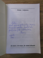 Anticariat: Ileana Vulpescu - De-amor, de-amar, de inima albastra (cu autograful autoarei)