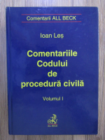 Anticariat: Ioan Les - Comentariile Codului de procedura civila (volumul 1)