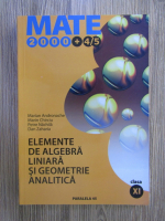 Marian Andronache - Mate 2000, elemente de algebra liniara si geometrie analitica, clasa a XI-a