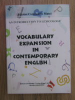 Nicolas Constantin Matei - Vocabulary expansion in contemporary English