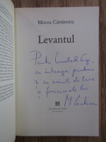 Mircea Cartarescu - Levantul (cu autograful autorului)