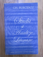 Anticariat: Gh. Burcescu - Studii si analize literare