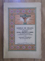 Darile de seama ale Sfintei Episcopii a Ramnicului Noului Severin catre Adunarea Eparhiala din 26 noemvrie 1939