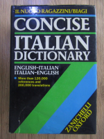 Anticariat: Concise italian dictionary. English-italian, italian-english