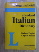 Anticariat: Standard italian dictionary. Italian-english, english-italian. American usage