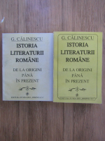 Anticariat: G. Calinescu - Istoria literaturii romane de la origini pana in prezent (2 volume)