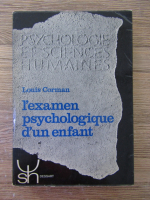 Louis Corman - L'examen psychologique d'un enfant