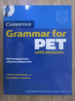 Anticariat: Louise Hashemi - Grammar for PET, with answers (contine CD)