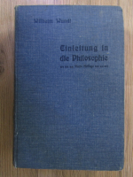 Anticariat: Wilhelm Wundt - Einleitung in die philosophie