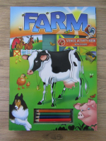 Anticariat: Farm, stencil activity book with stickers