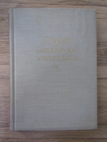 Anticariat: Tudor Vianu - Studii de literatura universala (volumul 4)