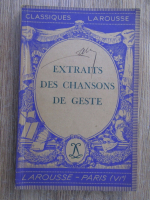 Anticariat: Extraits des chansons de geste (1937)