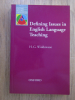 H. G. Widdowson - Defining issues in English Language teaching